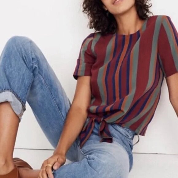 Madewell Tops - MADEWELL Striped top size XL